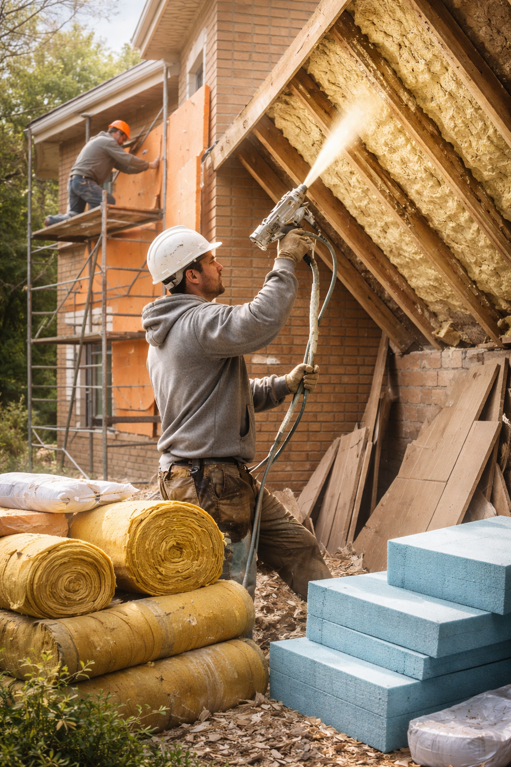 Утепление домов в Баксане под ключ от 4243 руб/м2 | Профессионально — ТепломастерБкс