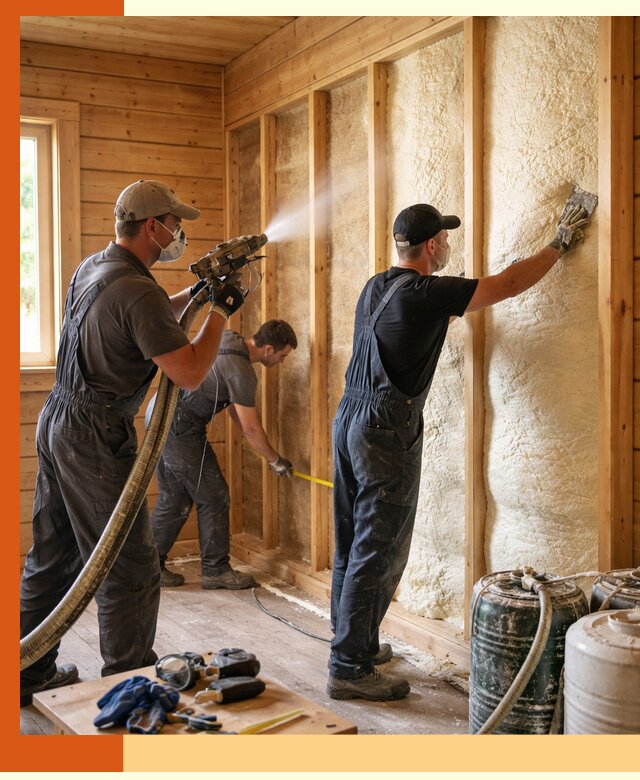 Утепление бани пенополиуретаном (ППУ) в Баксане