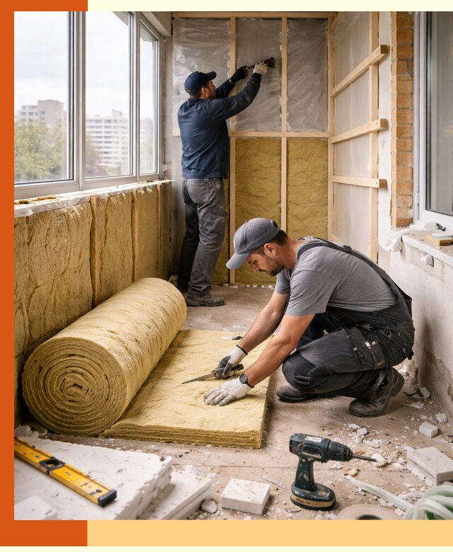 Утепление балкона под ключ в Баксане качественно и быстро